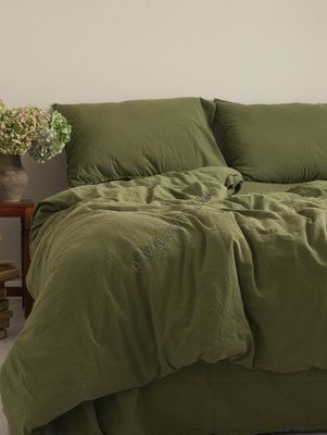 Комплект постільної білизни СІМЕЙНИЙ LIMASSO CAPULET OLIVE STANDART оливковий 800439 фото