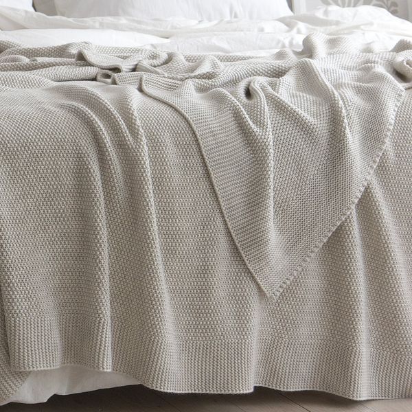 Покривало 220x240 LA MODNO Corn Natural Linen (50% бавовна, 50% акрил) бежеве 200231 фото