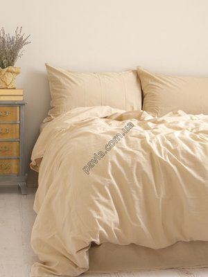 Комплект постільної білизни 200x220 LIMASSO SANDY STANDART кремовий 800525 фото