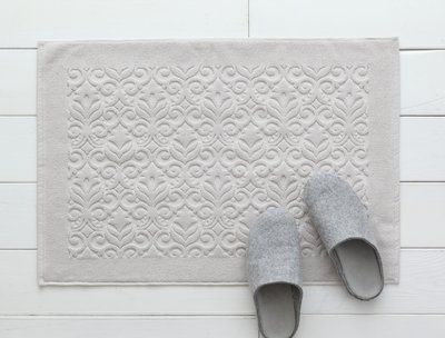Рушник для ніг 50x70 PAVIA RENA BEIGE світло-сірий 402176 фото