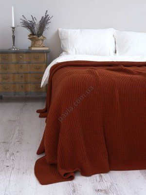 Покривало 220x240 BETIRES BRISTOL KIREMIT (50% бавовна, 50% акрил) теракотове 700512 фото