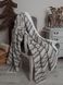 Плед з хутром 120x160 BETIRES PATTERN (100% акрил) бежевий