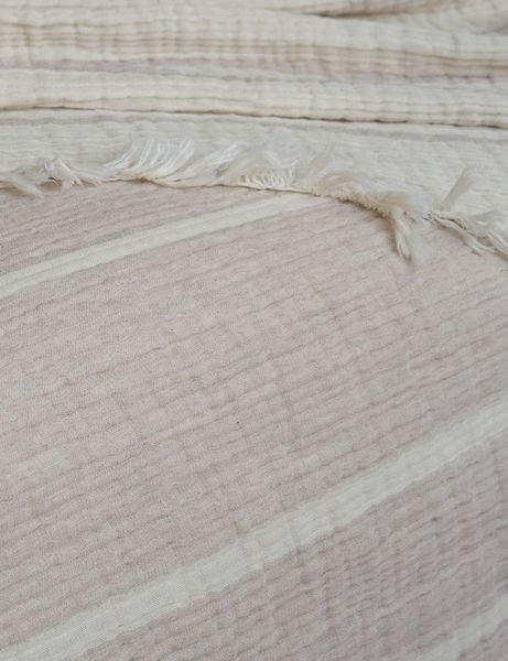 Муслінове покривало 220x240 LA MODNO PEARL BEIGE (100% бавовна) бежеве 200343 фото