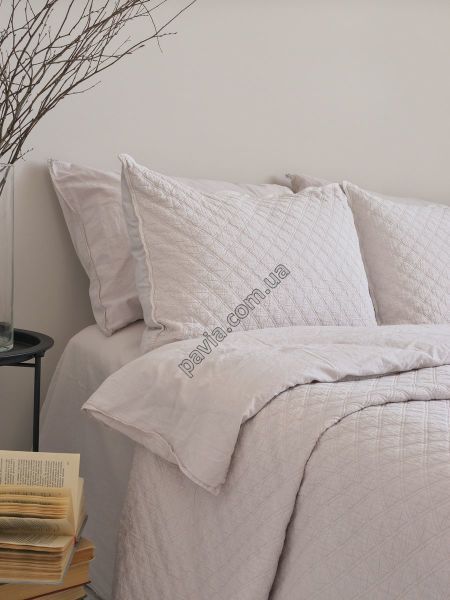 Покривало з наволочками 180x240 LIMASSO CAMBRIDGE NATURAL CREAM кремове 800467 фото