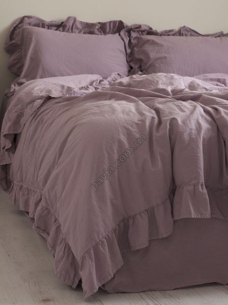Комплект постільної білизни 160x220 LIMASSO NATURAL VIOLET EXCLUSIVE бузковий 800506 фото