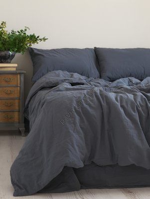 Комплект постільної білизни СІМЕЙНИЙ LIMASSO NATURAL GREY STANDART сірий 800416 фото