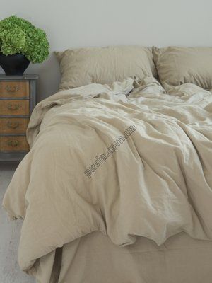 Комплект постільної білизни СІМЕЙНИЙ LIMASSO OXFORD TAN STANDART бежевий 800422 фото