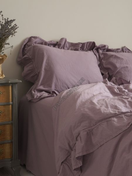 Комплект постільної білизни 200x220 LIMASSO NATURAL VIOLETTA EXCLUSIVE бузковий 800507 фото