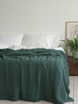 Покривало 220x240 LA MODNO Genova Duck Green (50% бавовна, 50% акрил) зелене 200415 фото