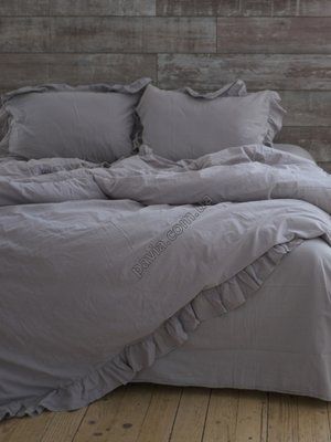 Комплект постільної білизни 200x220 LIMASSO OPAL GREY EXCLUSIVE сірий 800195 фото