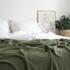 Покривало 220x240 LA MODNO Corn Olive (50% бавовна, 50% акрил) оливкове 200335 фото 5