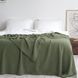 Покривало 220x240 LA MODNO Corn Olive (50% бавовна, 50% акрил) оливкове 200335 фото 2
