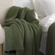 Покривало 220x240 LA MODNO Corn Olive (50% бавовна, 50% акрил) оливкове 200335 фото 8