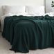 Покривало 130x170 LA MODNO WoolCotton Balance Emerald (50% вовна, 50% бавовна) темно-зелене 200425 фото 3