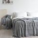 Покривало 220x240 LA MODNO Genova Gray (50% бавовна, 50% акрил) сіре 200346 фото 4