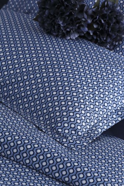 Комплект постільної білизни 200x220 PAVIA VIRGINIA D.BLUE 402345 фото