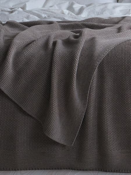 Покривало 220x240 LA MODNO Corn Mink (50% бавовна, 50% акрил) коричневе 200337 фото