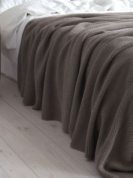 Покривало 170x240 LA MODNO Corn Mink (50% бавовна, 50% акрил) коричневе 200336 фото