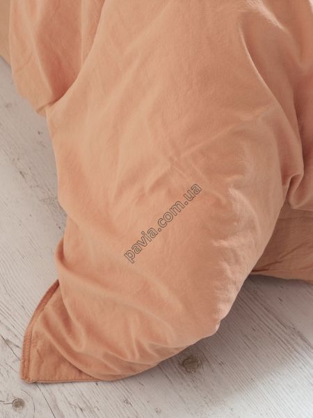 Комплект постільної білизни 200x220 LIMASSO CAMEO BROWN STANDART теракотовий 800398 фото