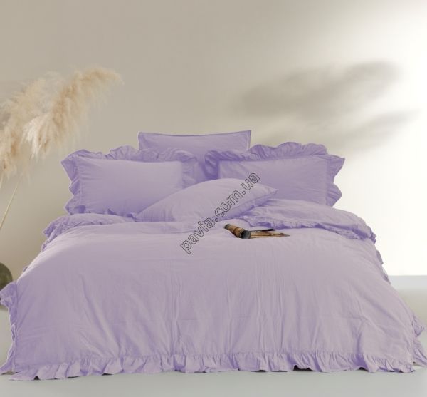 Комплект постільної білизни СІМЕЙНИЙ LIMASSO VIOLET EXCLUSIVE фіолетовий 800560 фото